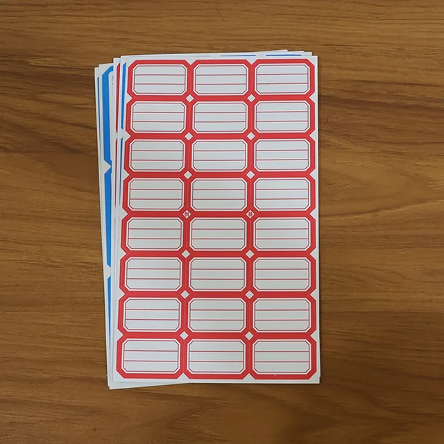 Writable Label Stickers – 5 Sheets for Home & Office Organization