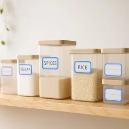Writable Label Stickers – 5 Sheets for Home & Office Organization