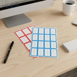 Writable Label Stickers – 5 Sheets for Home & Office Organization