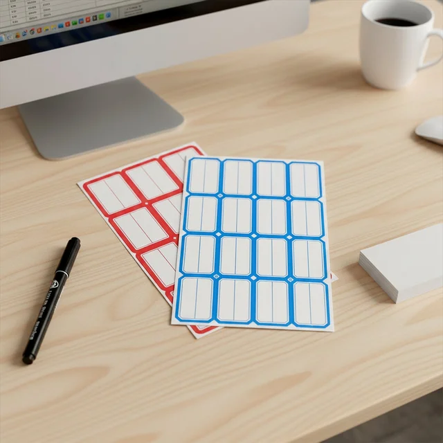 Writable Label Stickers – 5 Sheets for Home & Office Organization