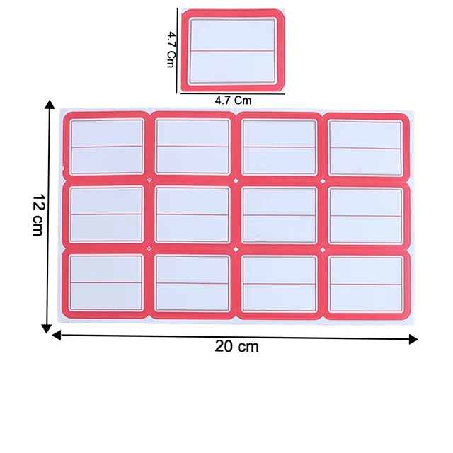 Writable Label Stickers – 50 Sheets Strong Adhesive for Easy Organizing