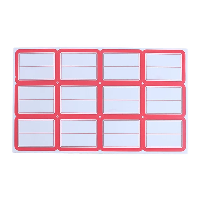Writable Label Stickers – 50 Sheets Strong Adhesive for Easy Organizing