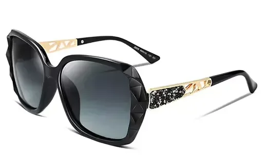 KRILLEN SHADES Black Retro Square Sunglasses, Goggles For Men's UV Protected MO