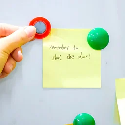 Yellow Magnetic Buttons – Strong Grip Circular Board Magnets