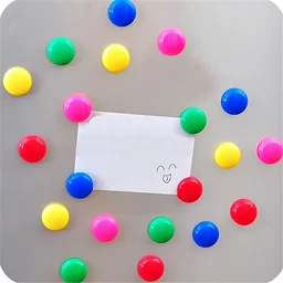 Yellow Magnetic Buttons – Strong Grip Circular Board Magnets