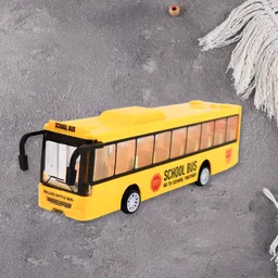 Yellow Mini Bus Toy – Realistic Details & Durable Plastic