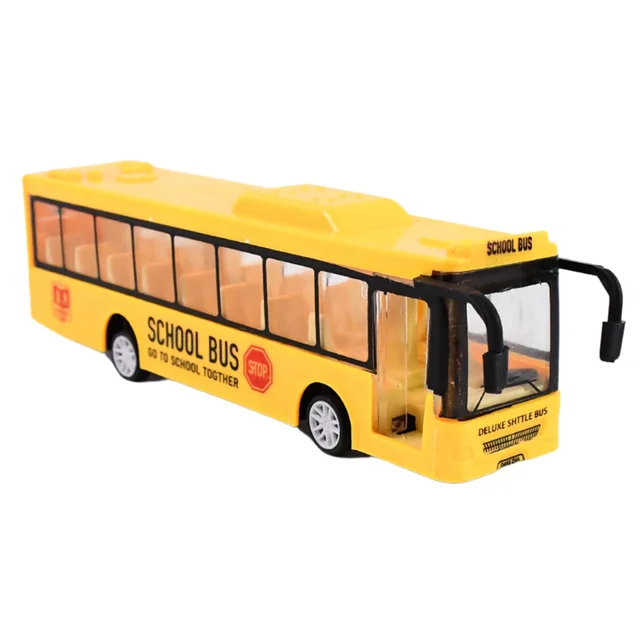 Yellow Mini Bus Toy – Realistic Details & Durable Plastic