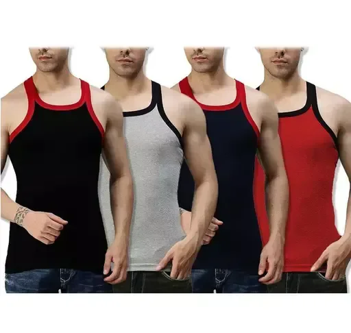 MEN'S GYM VEST (PACK OF 4) Mo