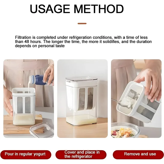 Yogurt Maker – 2-in-1 Greek Yogurt & Curd Strainer for Fresh Dairy