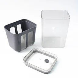 Yogurt Strainer with Storage Container – 1100ml Plastic & Steel