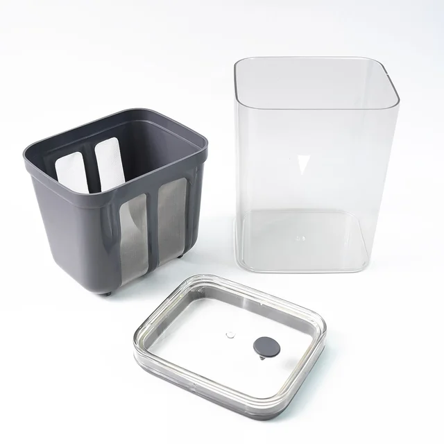 Yogurt Strainer with Storage Container – 1100ml Plastic & Steel