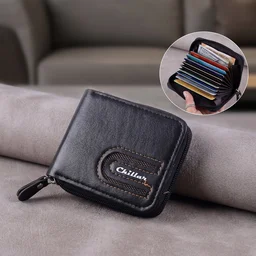 Zip-Around Cardholder Wallet – Secure Compact Design for Men & Women