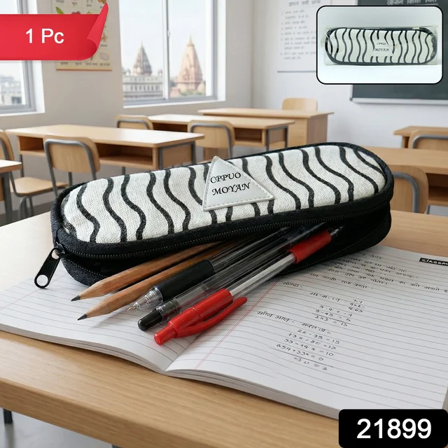 Zipper Pencil Pouch – Durable & Stylish Stationery Organizer (Mix Design)