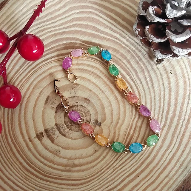 Multi Colour Stone Bracelet