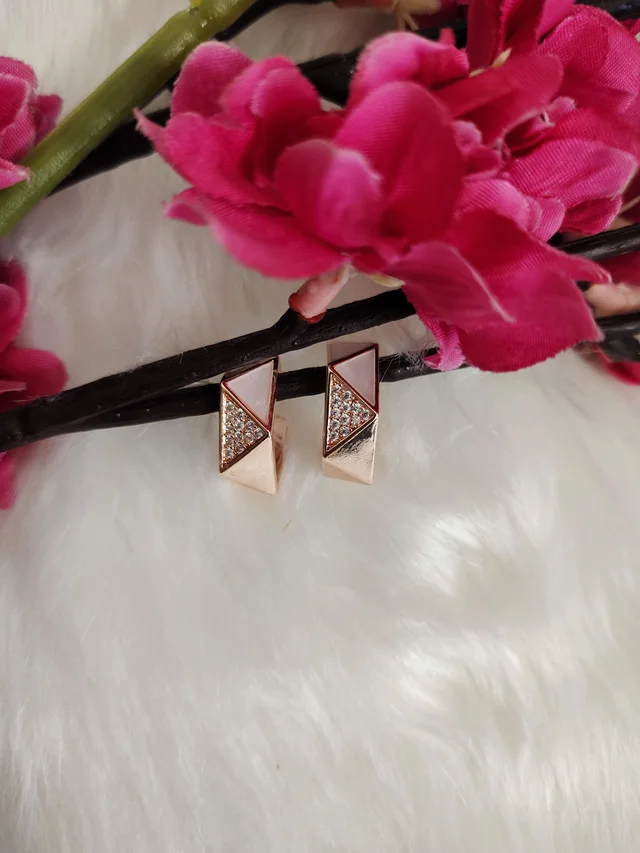 Rose Gold Tiny Hoops- Earrings