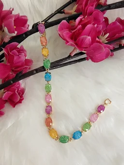 Multi Colour Stone Bracelet