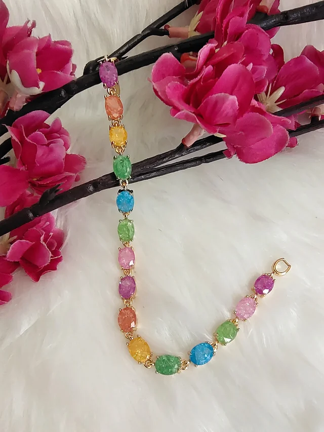 Multi Colour Stone Bracelet