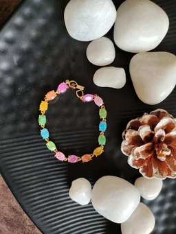 Multi Colour Stone Bracelet