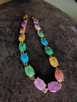 Multi Colour Stone Bracelet