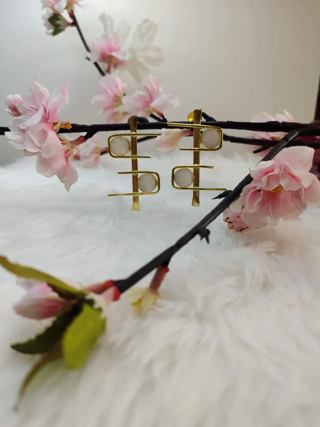 MOP C And D Drop Earrings