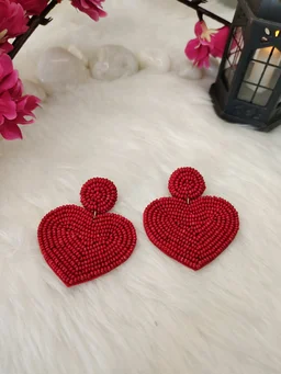 Red Heart Earrings