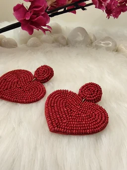 Red Heart Earrings