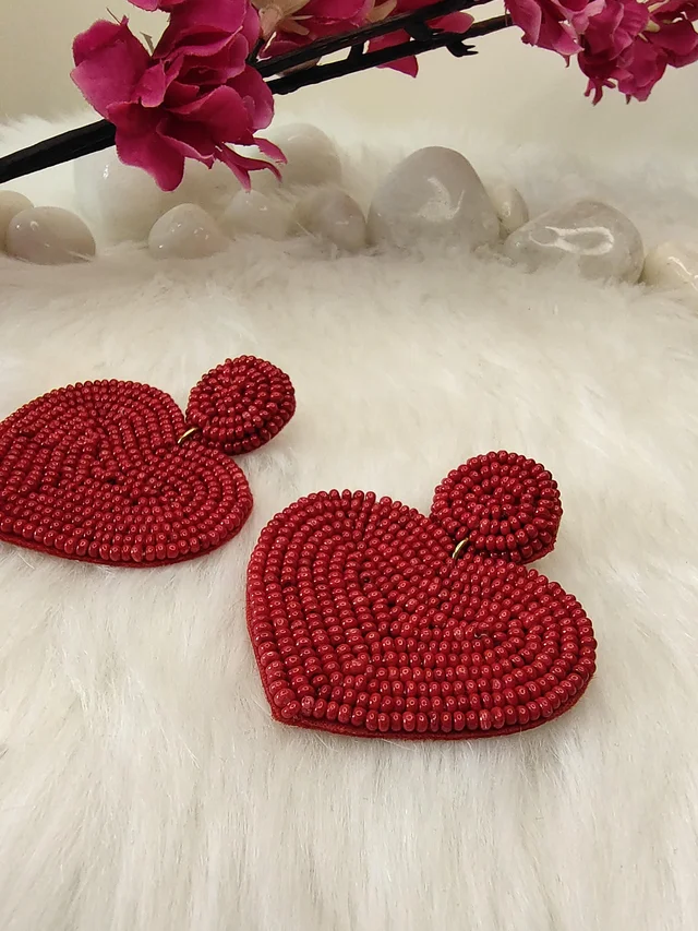 Red Heart Earrings