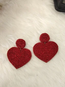 Red Heart Earrings