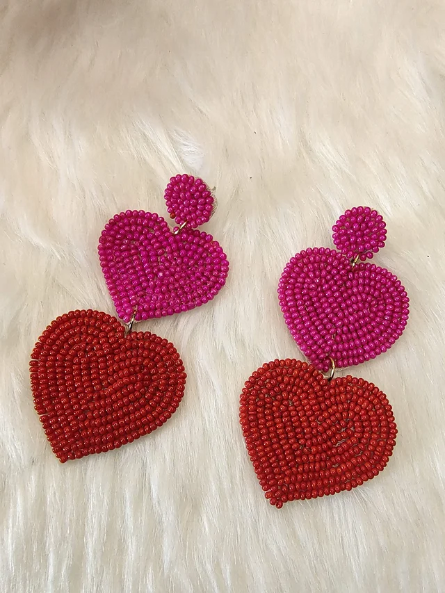 Double Heart Earrings 