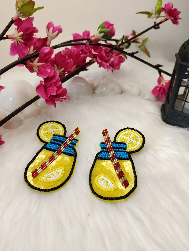 Lemonade Glass Earrings