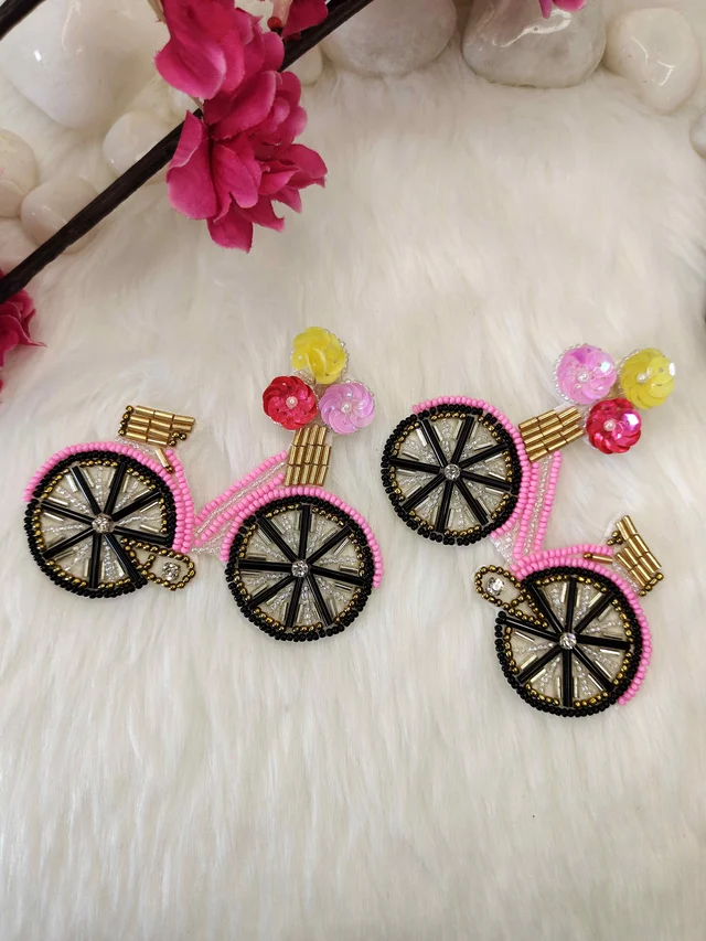 Cycle Earrings Pink