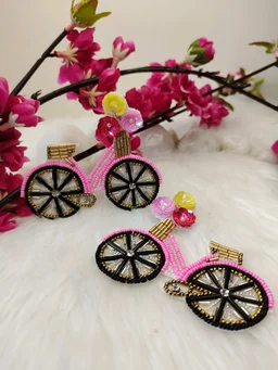 Cycle Earrings Pink