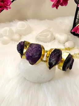Amethyst Stone Kada Bracelet