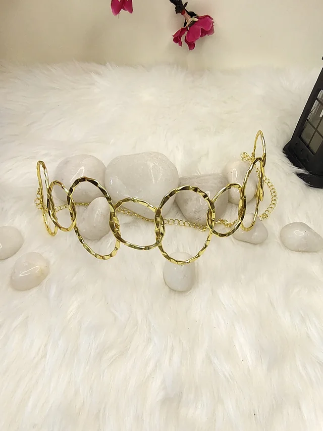 Golden Loop Choker Necklace