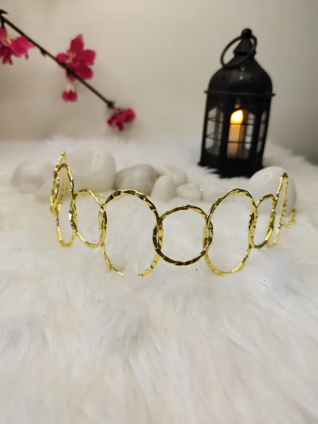 Golden Loop Choker Necklace