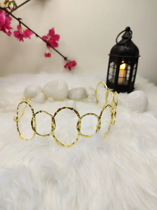 Golden Loop Choker Necklace