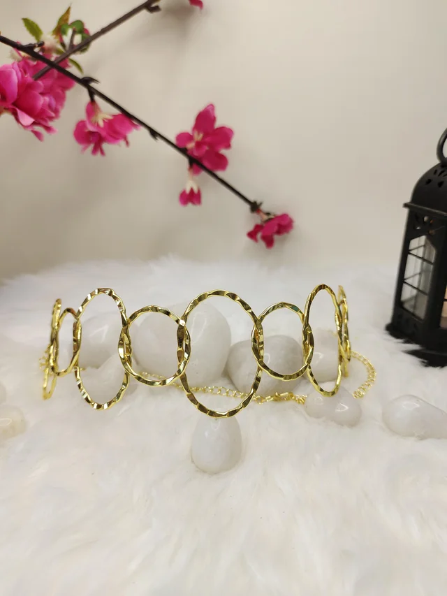 Golden Loop Choker Necklace