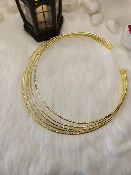 5 Layer Golden Neck Cuff/ Necklace