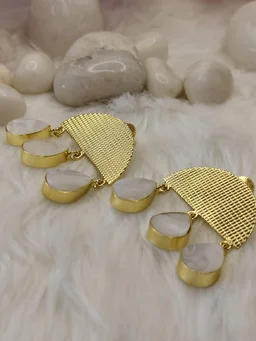 3 MOP Tear Drop Earring