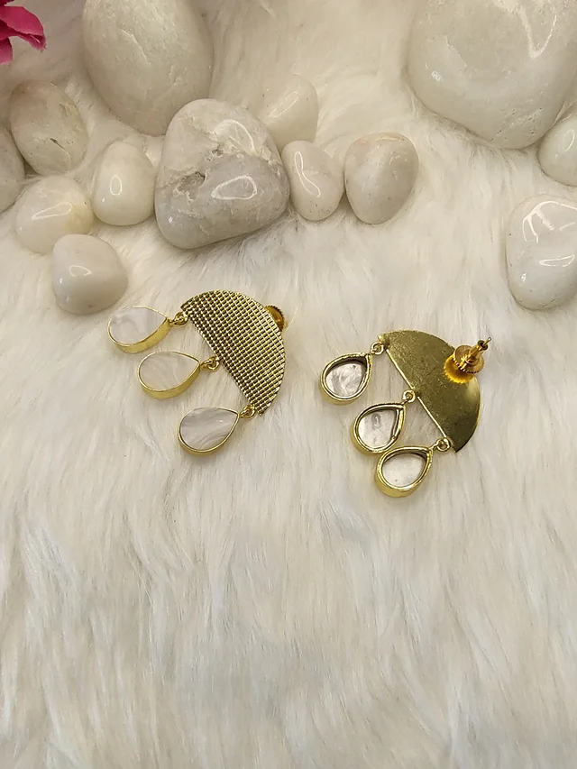 3 MOP Tear Drop Earring
