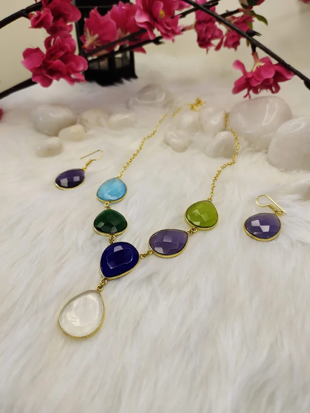 Multicolor Gemstone Necklace