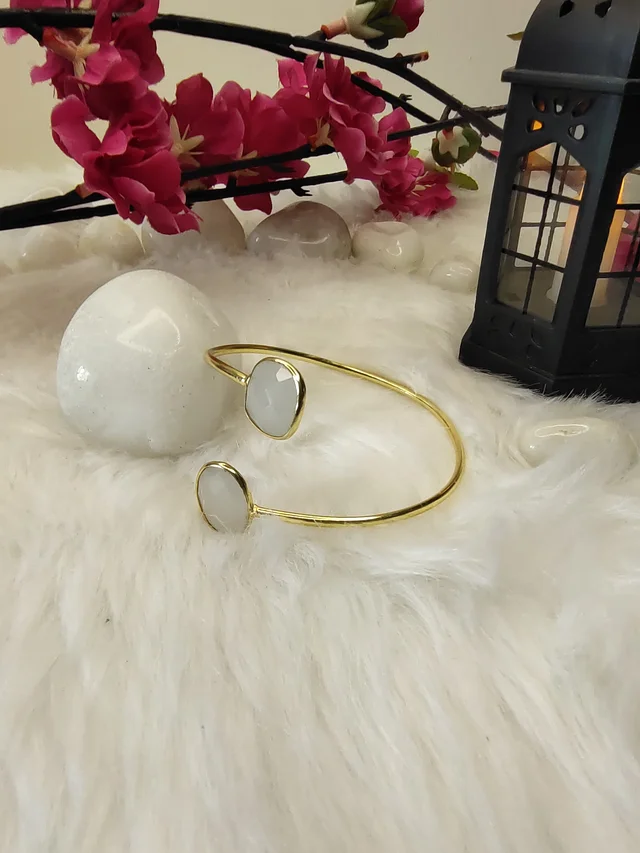 White Stone Kada Bracelet