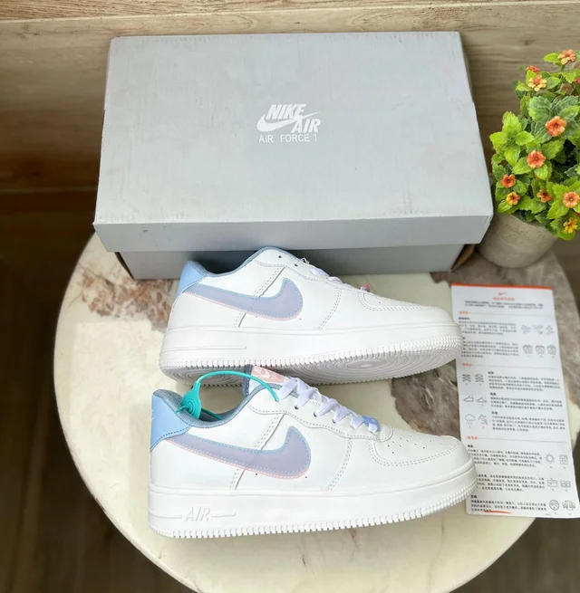 Nike Airforce One For Her Hydrogen Blue And Be Kind 