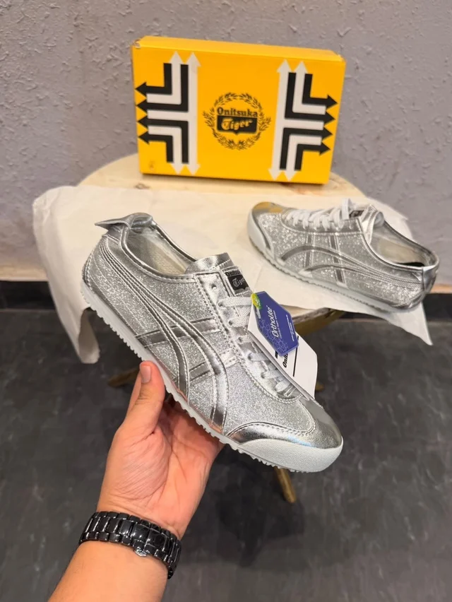 ONITSUKA TIGER MEXICO METALLIC SILVER 
