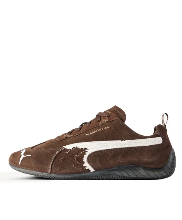 PUMA SPEED CAT X BALENCIAGA DISTRESSED BROWN WHITE