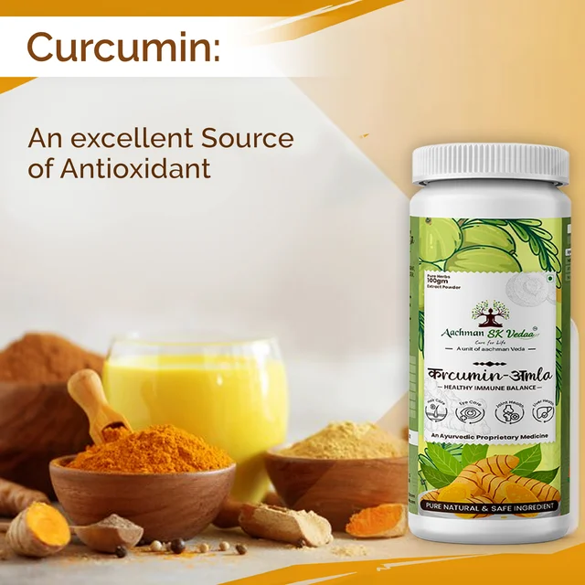 Aachman Sk Vedaa Curcumin Amla Extract Powder - 2