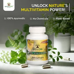 Aachman Veda Jeevsattvam (Multivitamin) Veg Capsules - 4