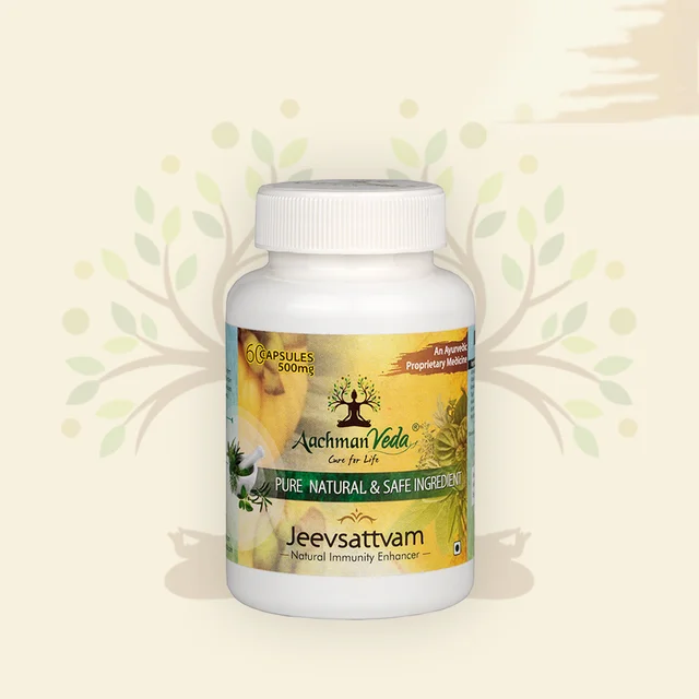 Aachman Veda Jeevsattvam (Multivitamin) Veg Capsules - 4