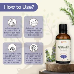 Aashman Ayurveda Rosemary Pure Steam Distilled Essential Oil - 3