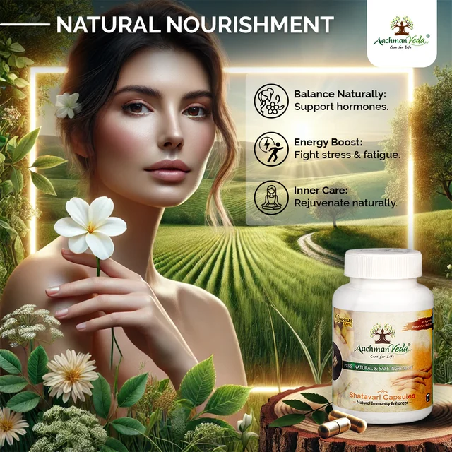 Aachman Veda Shatavari Veg Capsules - 4